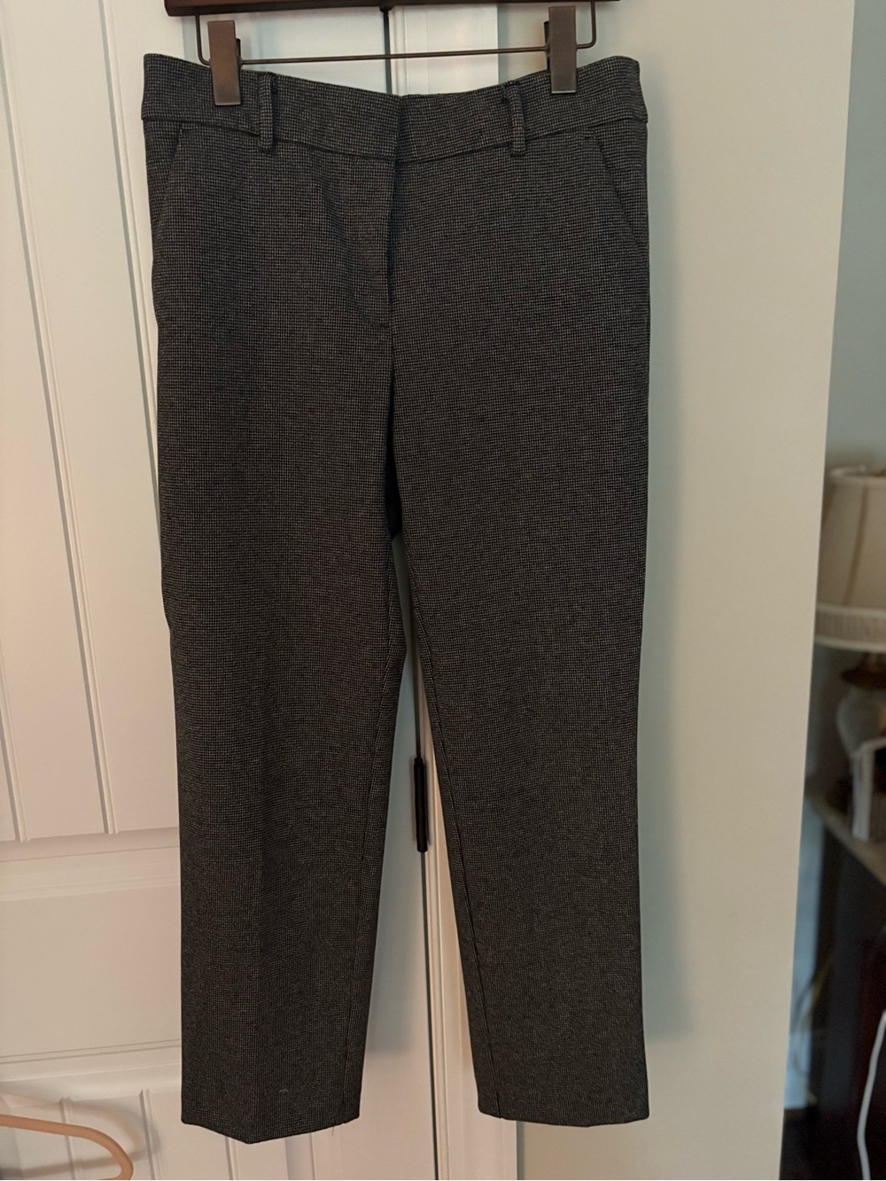 LOFT Riviera Slim Tailored Dress Pants in Charcoal Speckle sz6 EUC